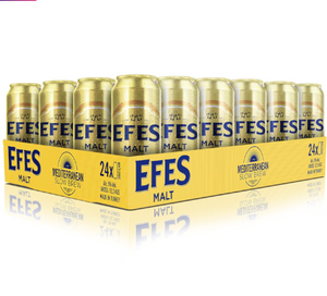 Caja de cerveza EFES MALT de lata 500ml