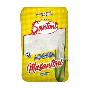 bulto de harina de maíz blanco SANTONI BRICK 900gr